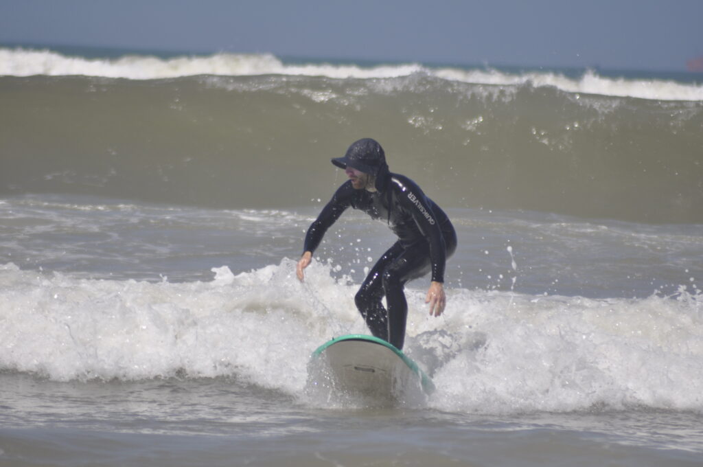 Anchor Point surf break in Taghazout Bay with powerful waves for advanced surfers