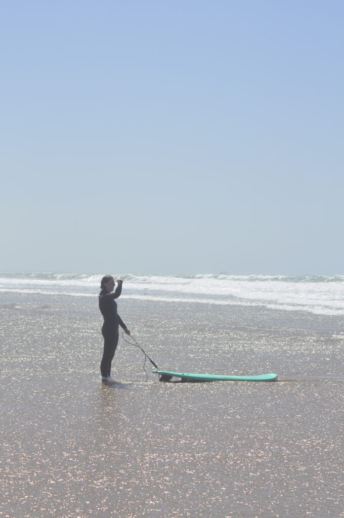 Begginer-friendly surf spot in Morocco at Panoramas beach