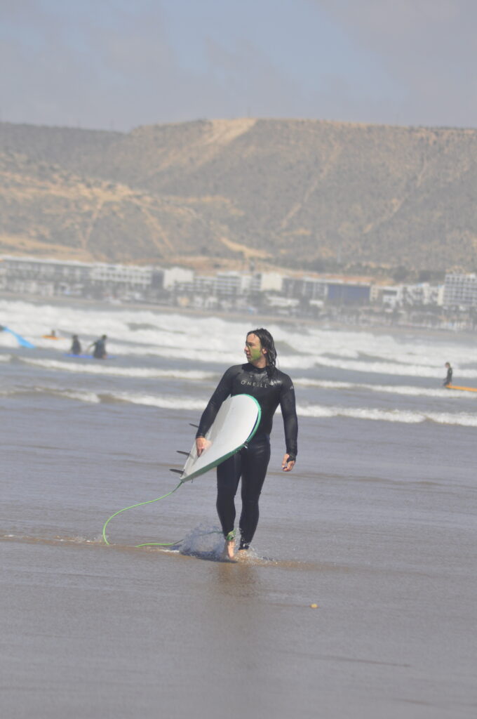 Extreme surf at Draculas, one of the most challenging Taghazout Bay surf spots
