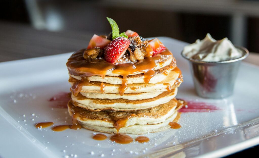 Indulge in the soft, fluffy Moroccan pancakes, a sweet treat enjoyed by locals across the country.
